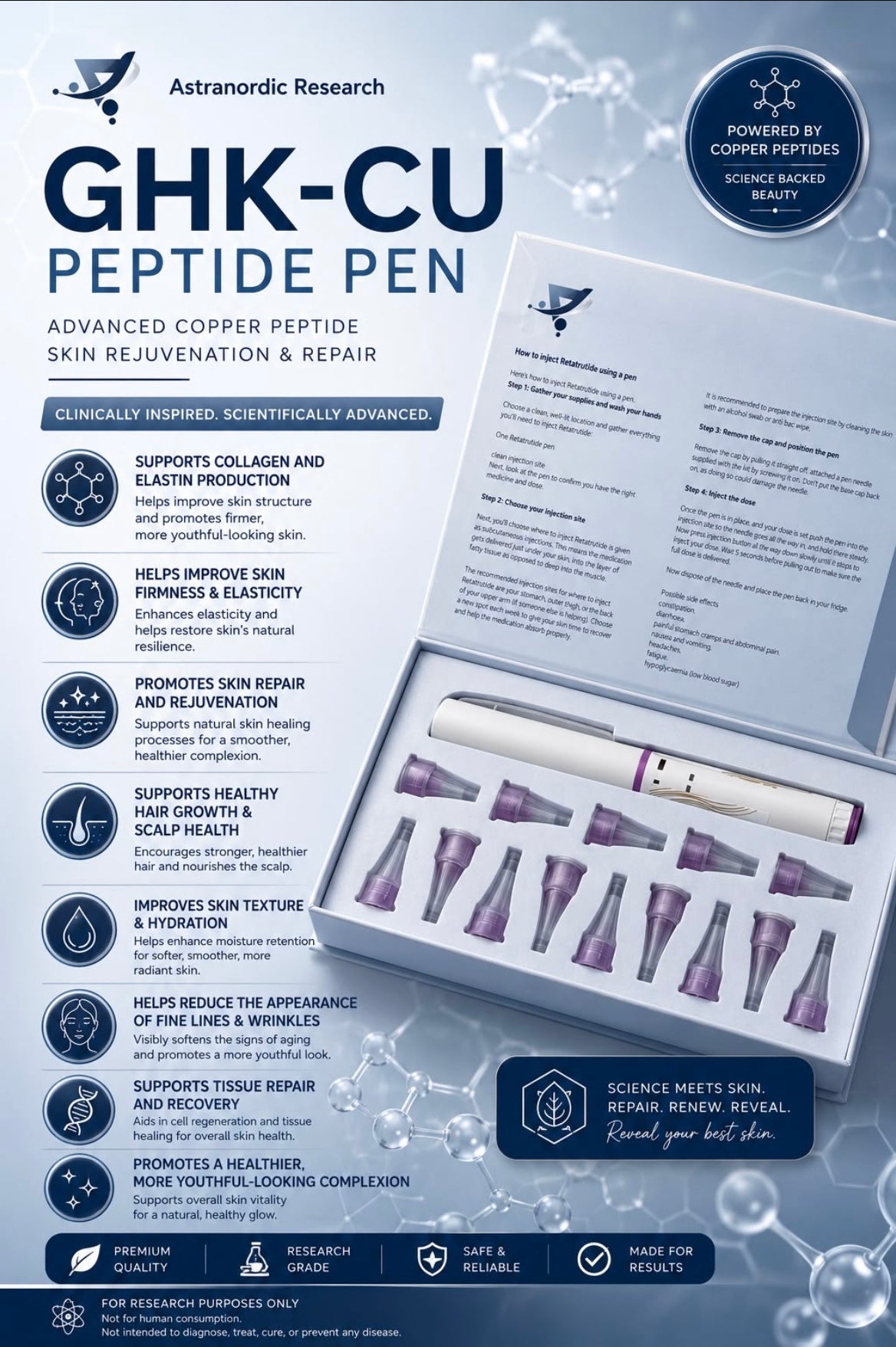 GHK-Cu Peptide Pen — Research Grade